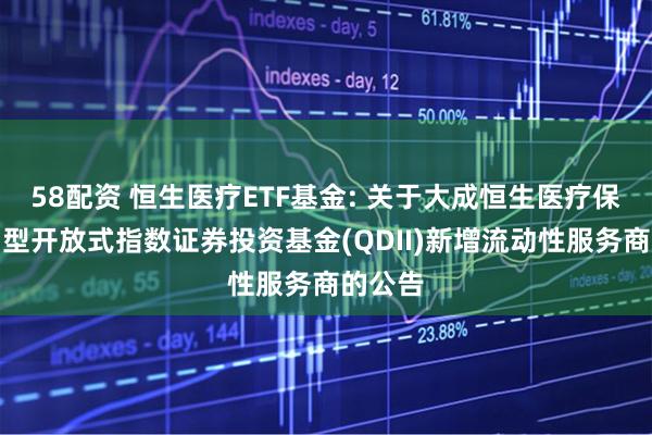 58配资 恒生医疗ETF基金: 关于大成恒生医疗保健交易型开放式指数证券投资基金(QDII)新增流动性服务商的公告